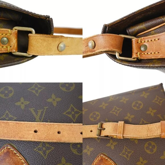 LOUIS VUITTON Cartouchiere GM Shoulder Bag Monogram Leather Brown - Picture 9 of 16